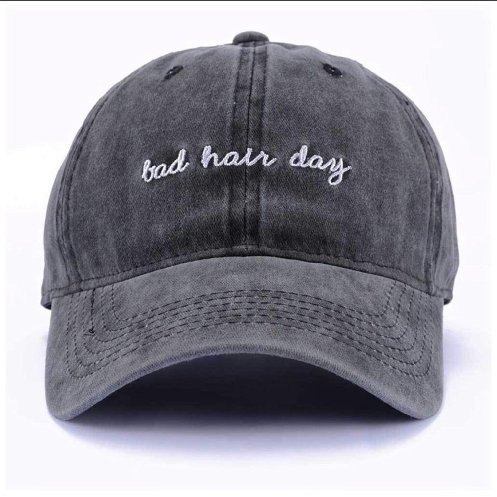 distressed baseball cap - Bad hair day 🧢